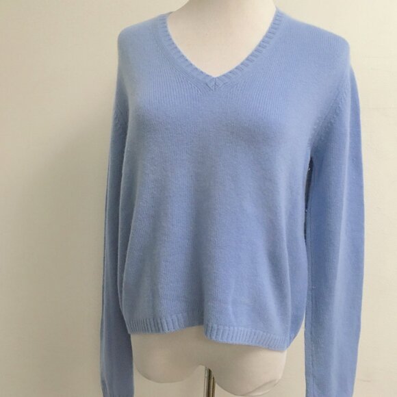 Malo Cashmere Sweater v neck i44 made in Italy - Picture 3 of 7